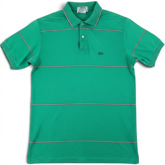 Izod Lacoste Other - Vintage 80s IZOD Lacoste Polo Shirt Made in Japan Green Cotton Preppy Golf Shirt